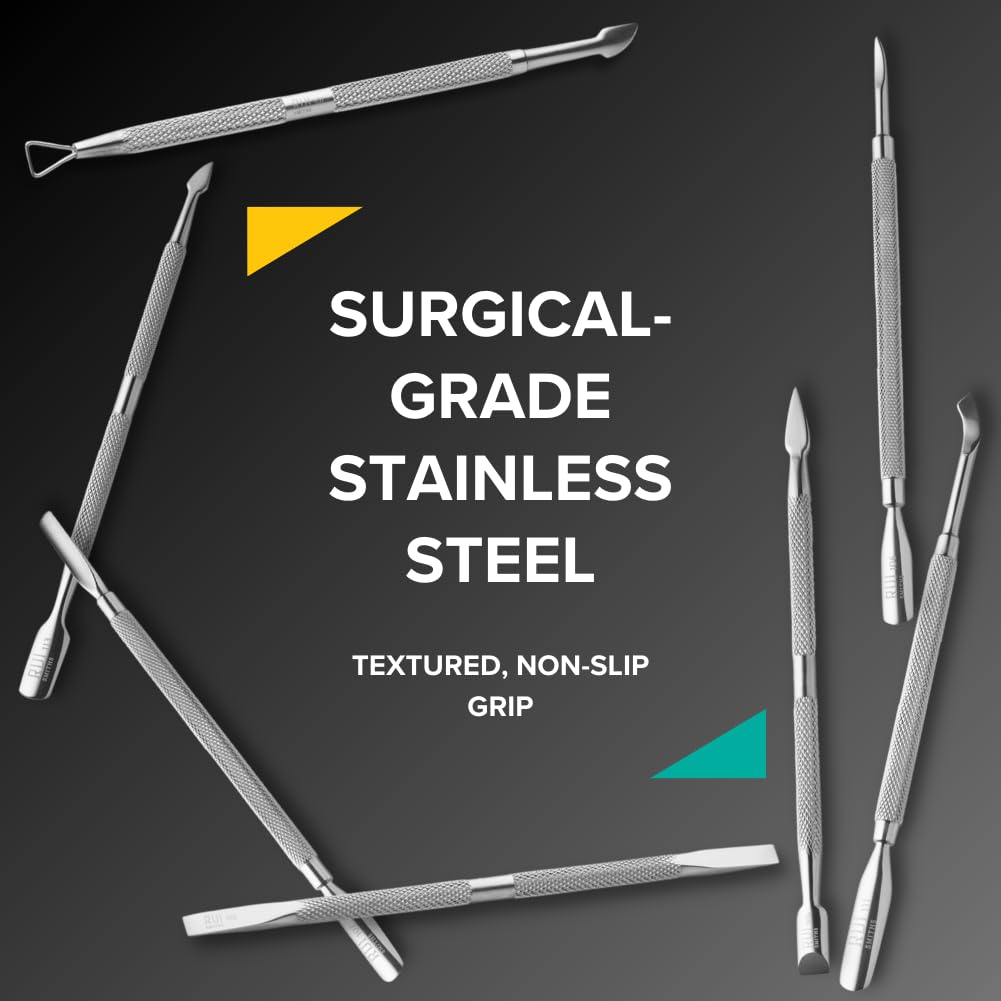 Amazon | Rui Smiths Pro 2エンドキューティクルプッシャー-ステンレス